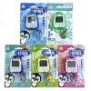 The E30-C/T small game console comes with a bell, a solid-color transparent mixed-color cartoon penguin pendant, a childhood memory game of Tetris Item Picture